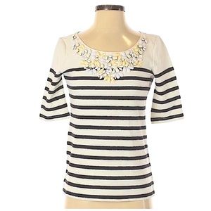 ‼️LAST CHANCE‼️ Vintage J.Crew Collection Jeweled Neckline Mariner Sweater